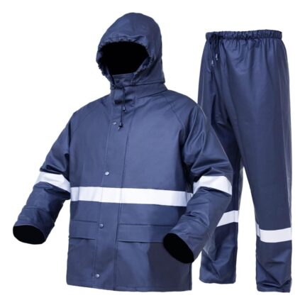 Waterproof Heavy Duty Rain Gear Women Jacket Coat with Pants