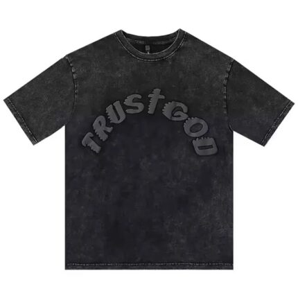 Streetwear Custom Screen Print Men T Shirt Oversize Acid Wash Men T Shirt