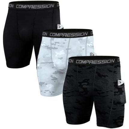 Men’s Performance Compression Shorts Athletic Workout Running Underwear
