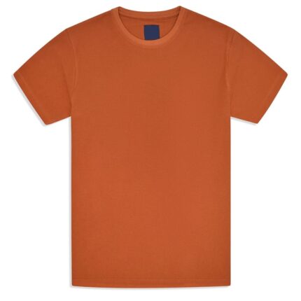Rust Texture Crew Neck T-shirt